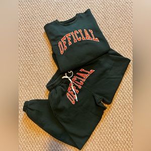 Official appliqué track suit from boohoo